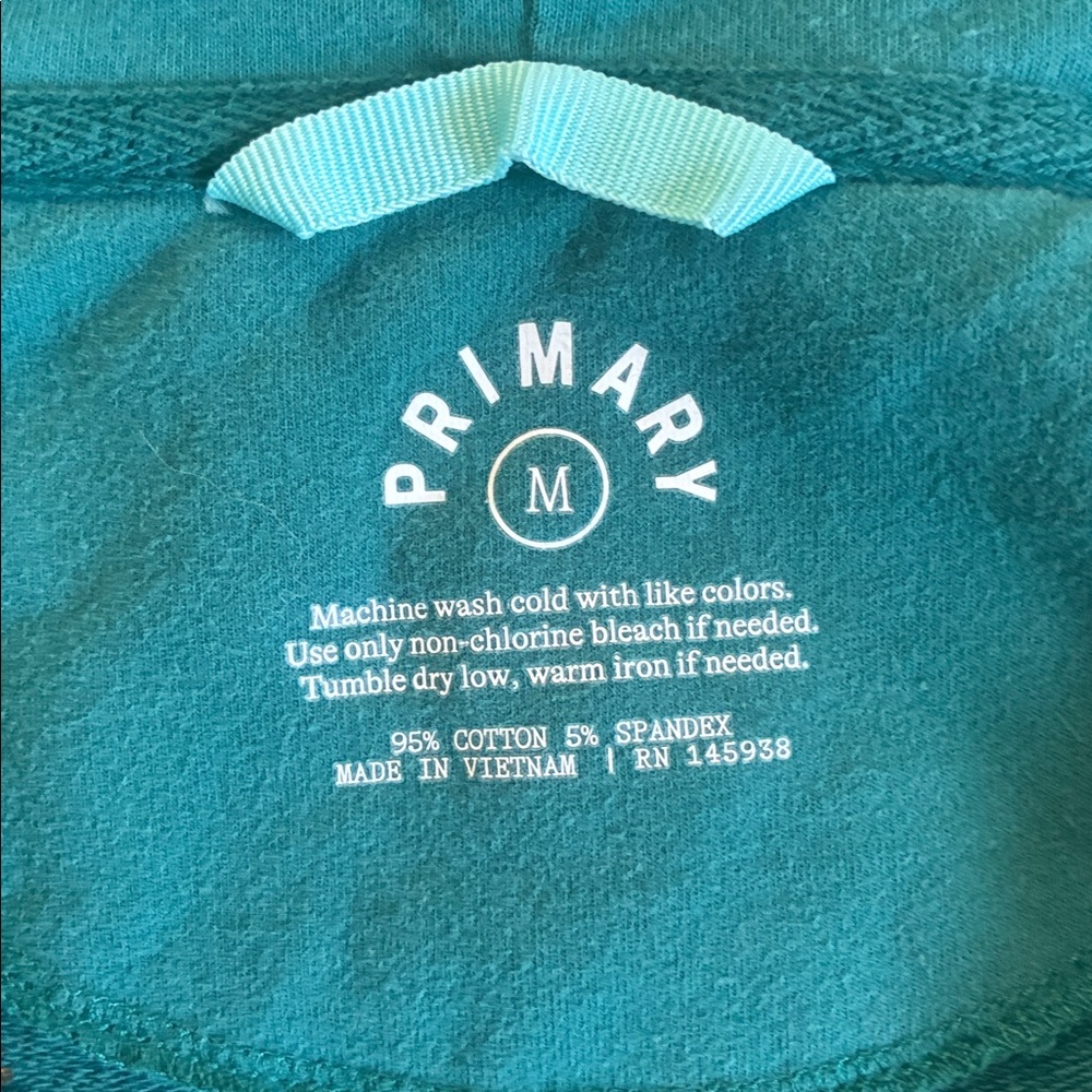 Primary adult zip hoodie in green - Picture 2 of 2
